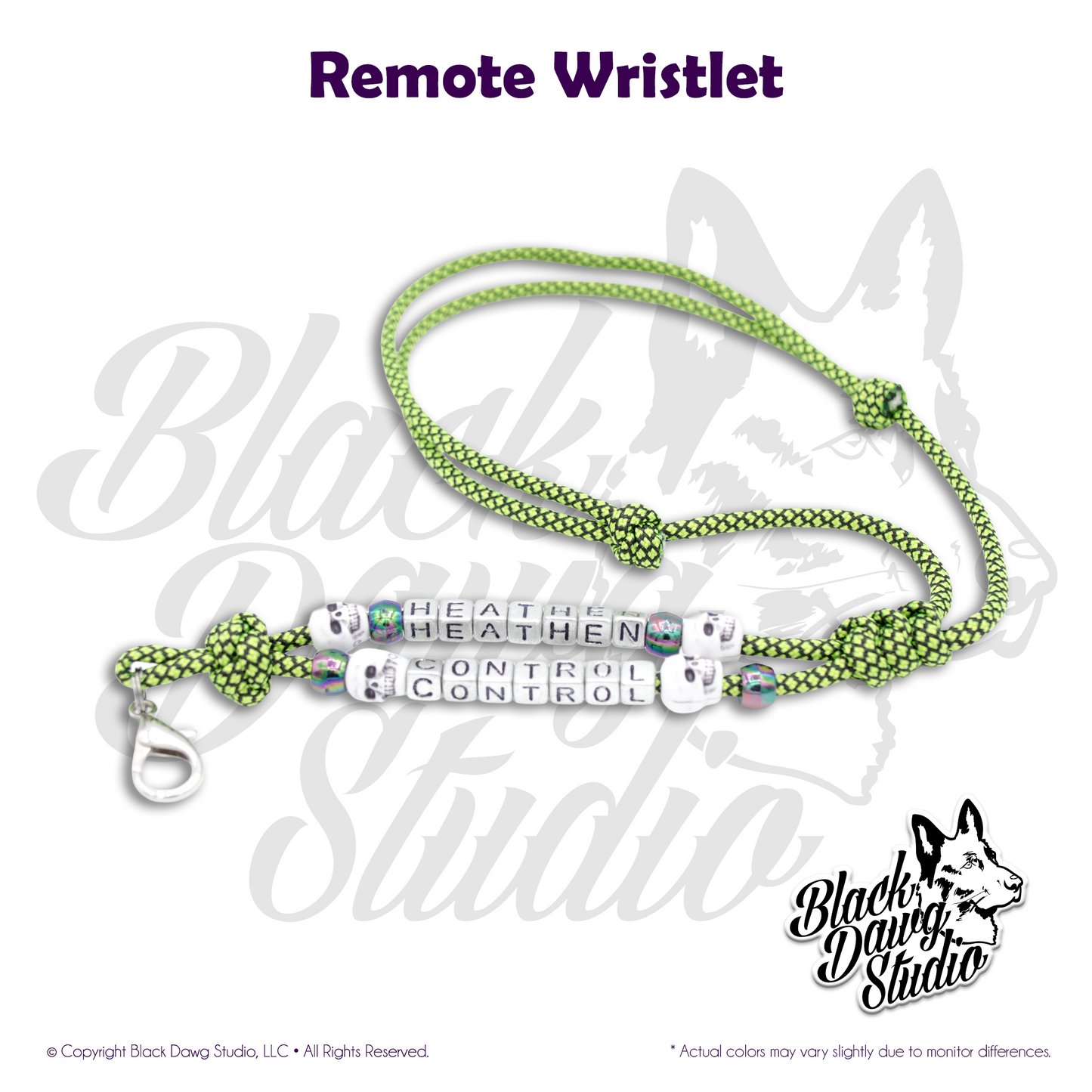 Beaded Paracord Remote I.D. Wristlet ***CUSTOM ORDER***