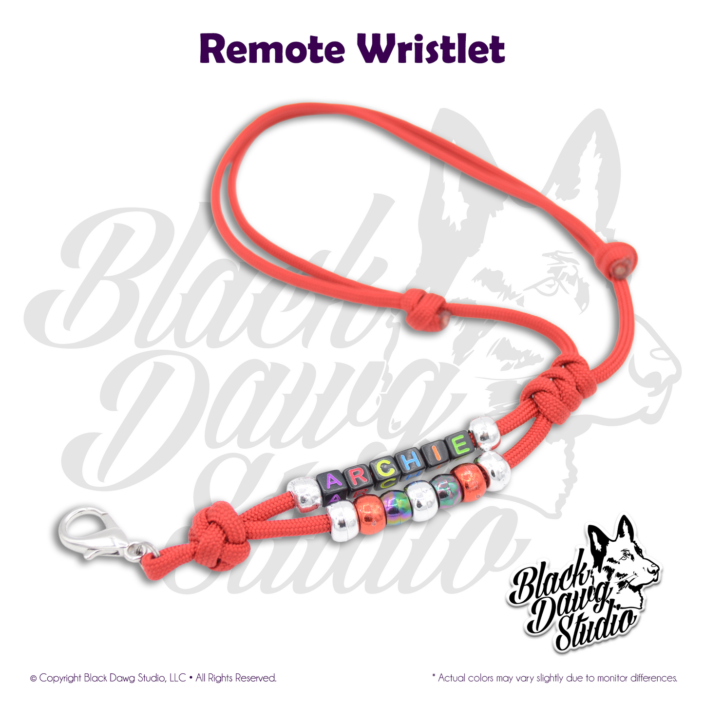 Beaded Paracord Remote I.D. Wristlet ***CUSTOM ORDER***