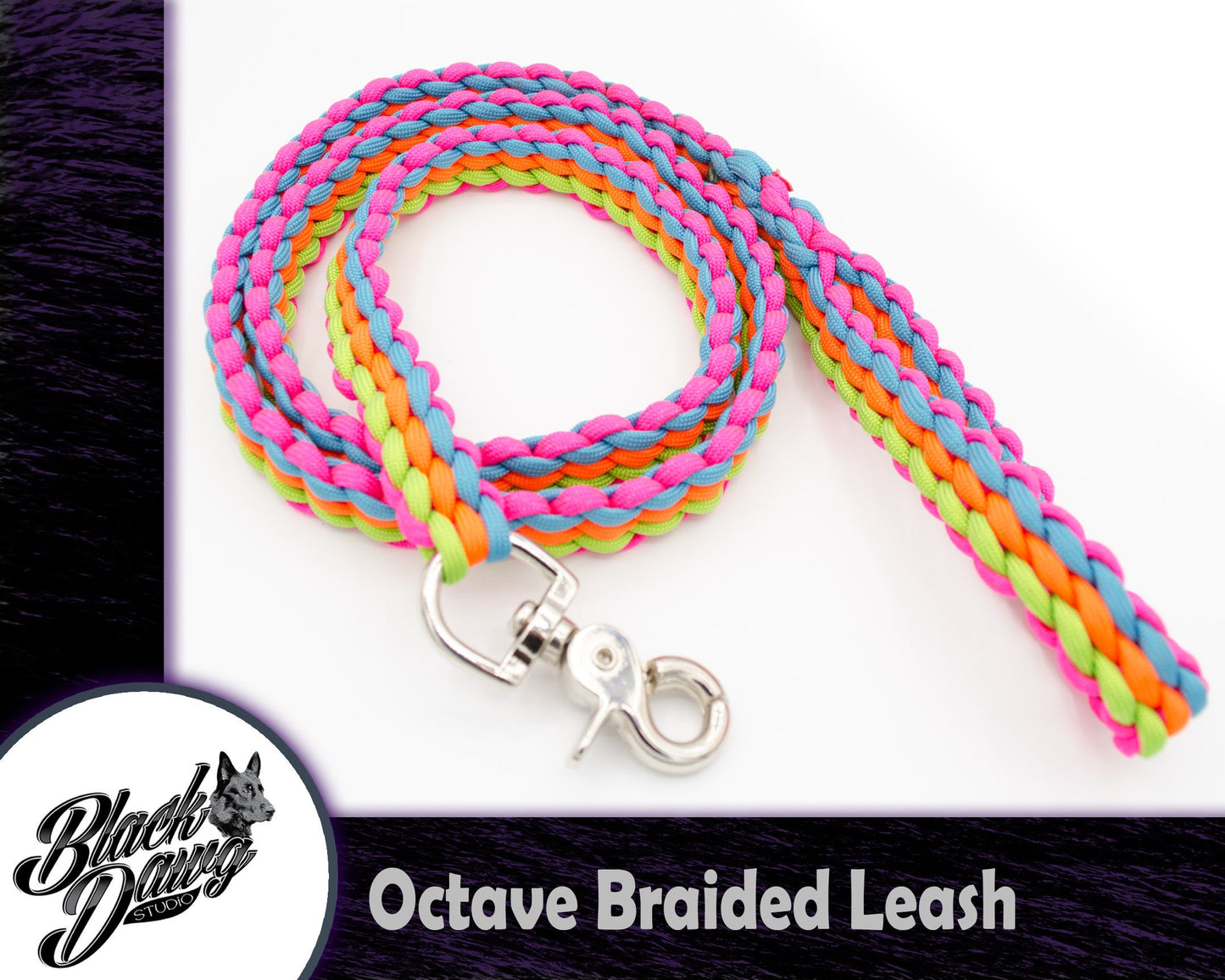 Octave Braid Paracord Dog Leash ***CUSTOM ORDER***