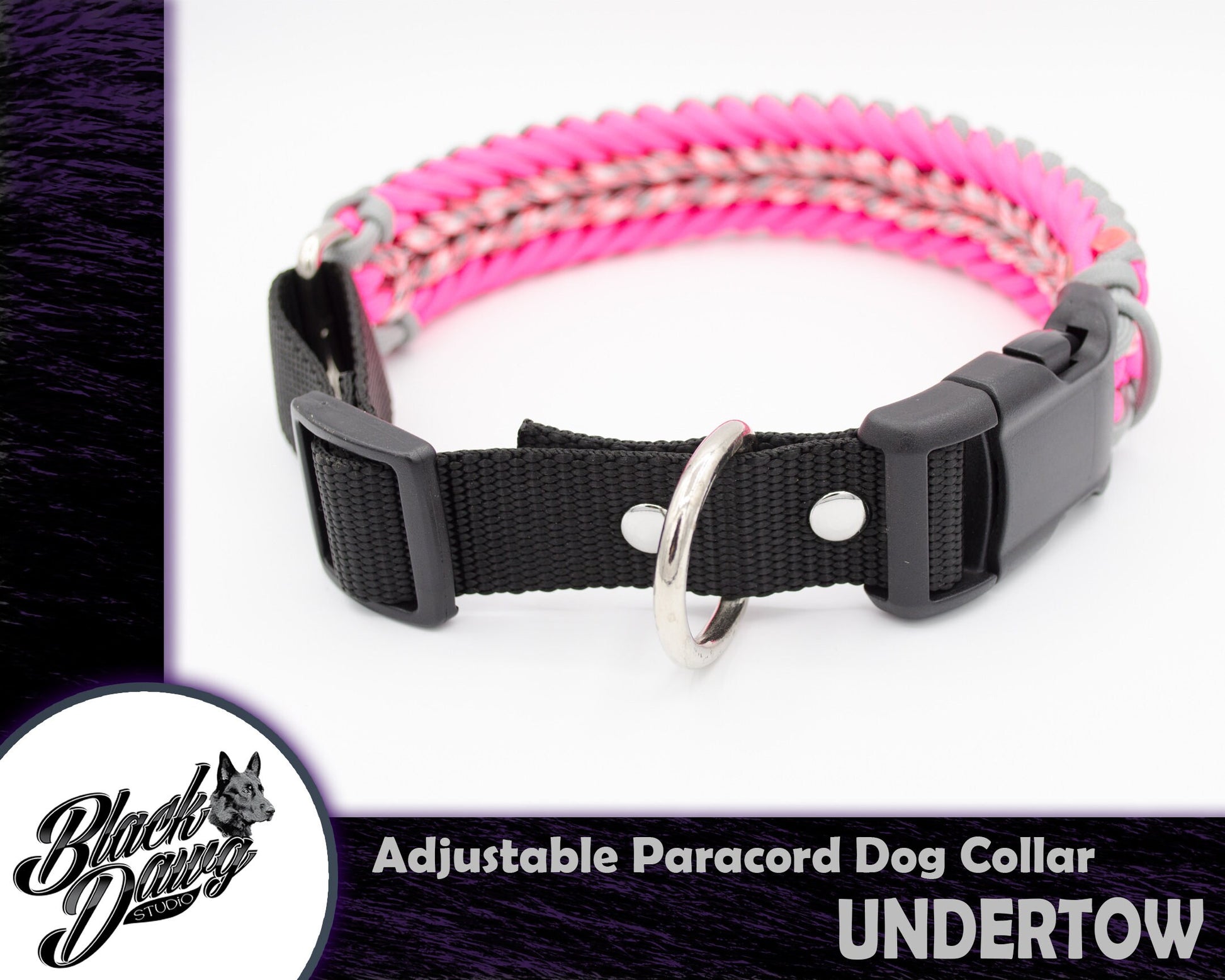 Undertow Design Adjustable Paracord Dog Collar ***CUSTOM ORDER***